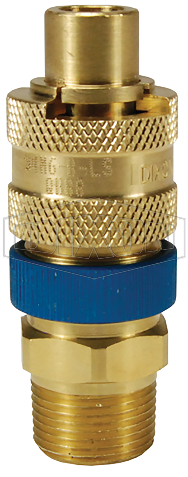 Dix-Lock™ N-Series Interchange Male Head x Male Threaded Safety-Lock End Plug